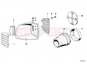 BMW Motorrad BMW CLASSIC 1982 R-Models 2V R 80 RT Trim panel air inlet