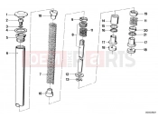 BMW Motorrad BMW CLASSIC 1982 R-Models 2V R 100 RT Telescope fork tube/absorber/spring