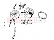 BMW Motorrad BMW CLASSIC 1982 R-Boxer R45 Instruments combinat-.single components