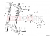 Fork bridge - BMW Motorrad R45/N 1982