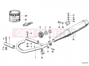 Exhaust system - BMW Motorrad R 100 CS 1983