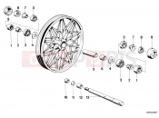BMW Motorrad BMW CLASSIC 1981 R-Models 2V R 80 TIC Cast rim mounting parts, front