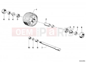 BMW Motorrad BMW CLASSIC 1981 R-Models 2V R 80 TIC Wheel hub mounting parts front