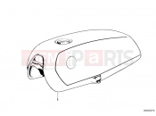 Fuel tank - BMW Motorrad R45 1981