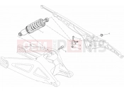 DUCATI 2014 Monster 795 ABS REAR SHOCK ABSORBER » SWING ARM