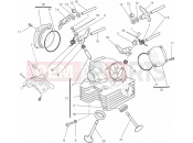 DUCATI 2014 Monster 795 ABS VERTICAL CYLINDER HEAD » VALVE DRIVE