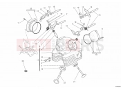 DUCATI 2013 Monster 1100 DIESEL VERTICAL CYLINDER HEAD » VALVE DRIVE