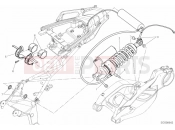 DUCATI 2013 Multistrada 1200 S GT REAR SHOCK ABSORBER » SWING ARM