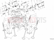 DUCATI 2013 Multistrada 1200 S GT VERTICAL CYLINDER HEAD » VALVE DRIVE