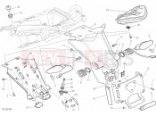 DUCATI 2013 Multistrada 1200 S Pikes Peak 27A - NUMBER PLATE HOLDER - TAIL LIGHT (2) » LIGHTING SYSTEM