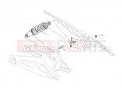 DUCATI Monster 659 ABS REAR SHOCK ABSORBER » SWING ARM
