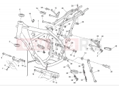 HUSQVARNA 2012 SMR-TE 125 FRAME - FOOTRESTS