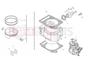 HUSQVARNA 2009 TC 250 CYLINDER - PISTON