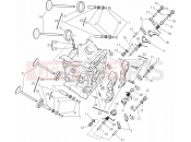 DUCATI Diavel WHITE STRIPE HORIZONTAL CYLINDER HEAD » VALVE DRIVE