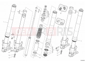 DUCATI 2012 Hypermotard 1100 EVO FRONT FORK » FRONT SUSPENSION