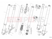 DUCATI 2012 Monster 1100 EVO ABS FRONT FORK » FRONT SUSPENSION