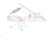 DUCATI 2012 Monster 1100 EVO ABS REAR SHOCK ABSORBER » SWING ARM