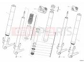 DUCATI 2012 Hypermotard 796 FRONT FORK » FRONT SUSPENSION