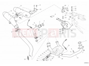DUCATI 2012 Hypermotard 796 EXHAUST SYSTEM » EXHAUST SYSTEM