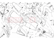 DUCATI 2012 Diavel BRA EXHAUST SYSTEM » EXHAUST SYSTEM