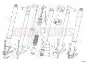 DUCATI 2012 Diavel Carbon BRA FRONT FORK » FRONT SUSPENSION