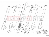 DUCATI 2011 Monster 796 ABS FRONT FORK MARZOCCHI » FRONT SUSPENSION