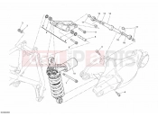 DUCATI Superbike 1098 R Bayliss REAR SHOCK ABSORBER » SWING ARM