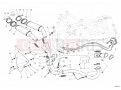DUCATI Superbike 1098 R EXHAUST SYSTEM » EXHAUST SYSTEM