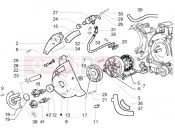 PIAGGIO Flywheel magneto - water pump