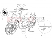 PIAGGIO Beverly 125 Sport Plates - Emblems