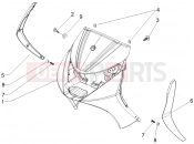 Front shield - Piaggio Beverly 125 Sport 2008