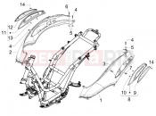 Side cover - Spoiler - Piaggio Beverly 125 Sport 2008