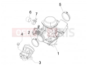 PIAGGIO Beverly 125 Tourer Carburettor, assembly - Union pipe