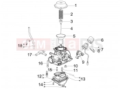 PIAGGIO Beverly 125 Tourer Carburetor's components