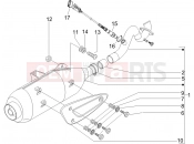 kipufogó - Piaggio Beverly 250 Cruiser 2008