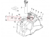 Fuel tank - Piaggio BEVERLY 250 ie SPORT 2008