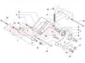 PIAGGIO Beverly 300 ie Tourer Swinging arm