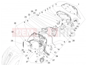 PIAGGIO Beverly 350 4V ie Front glove-box - Knee-guard panel