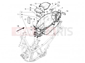 PIAGGIO Beverly 350 4T 4V ie Sport Touring Helmet huosing - Undersaddle