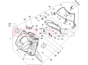PIAGGIO Beverly 500 ie Front glove-box - Knee-guard panel