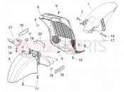 PIAGGIO BV 250 (U.S.A.) Wheel huosing - Mudguard