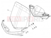 PIAGGIO BV 250 (U.S.A.) Windshield - Glass