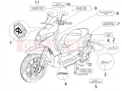 PIAGGIO BV 250 (U.S.A.) Plates - Emblems