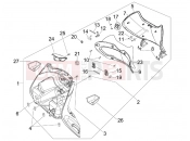 Front glove-box - Knee-guard panel - Piaggio BV 250 Tourer 2008 (U.S.A.)