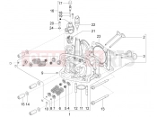 PIAGGIO BV 350 4T 4V ie E3 ( USA / CA ) Head unit - Valve