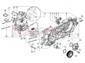 PIAGGIO BV 350 4T 4V ie E3 ( USA / CA ) Crankcase