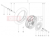 PIAGGIO BV 350 4T 4V ie E3 ( USA / CA ) Front wheel