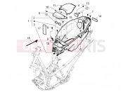 PIAGGIO BV 350 4T 4V ie E3 ( USA / CA ) Helmet huosing - Undersaddle