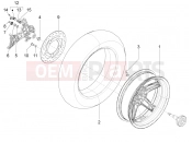 PIAGGIO BV 350 4T 4V ie E3 ( USA / CA ) Rear wheel