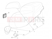 PIAGGIO BV 350 4T 4V ie E3 ( USA / CA ) Saddle/seats